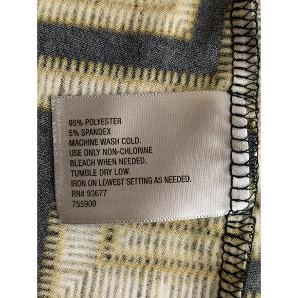 Worthington Womens Geometric Pattern Top Scoop Neck Blouse Size 1X - Picture 7 of 9